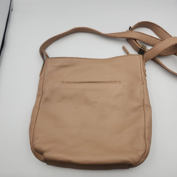 The Sak Collective Gretchen IO Leather Crossbody Bag Tan‎ Brown Zip - Adjustable - Picture 2 of 14